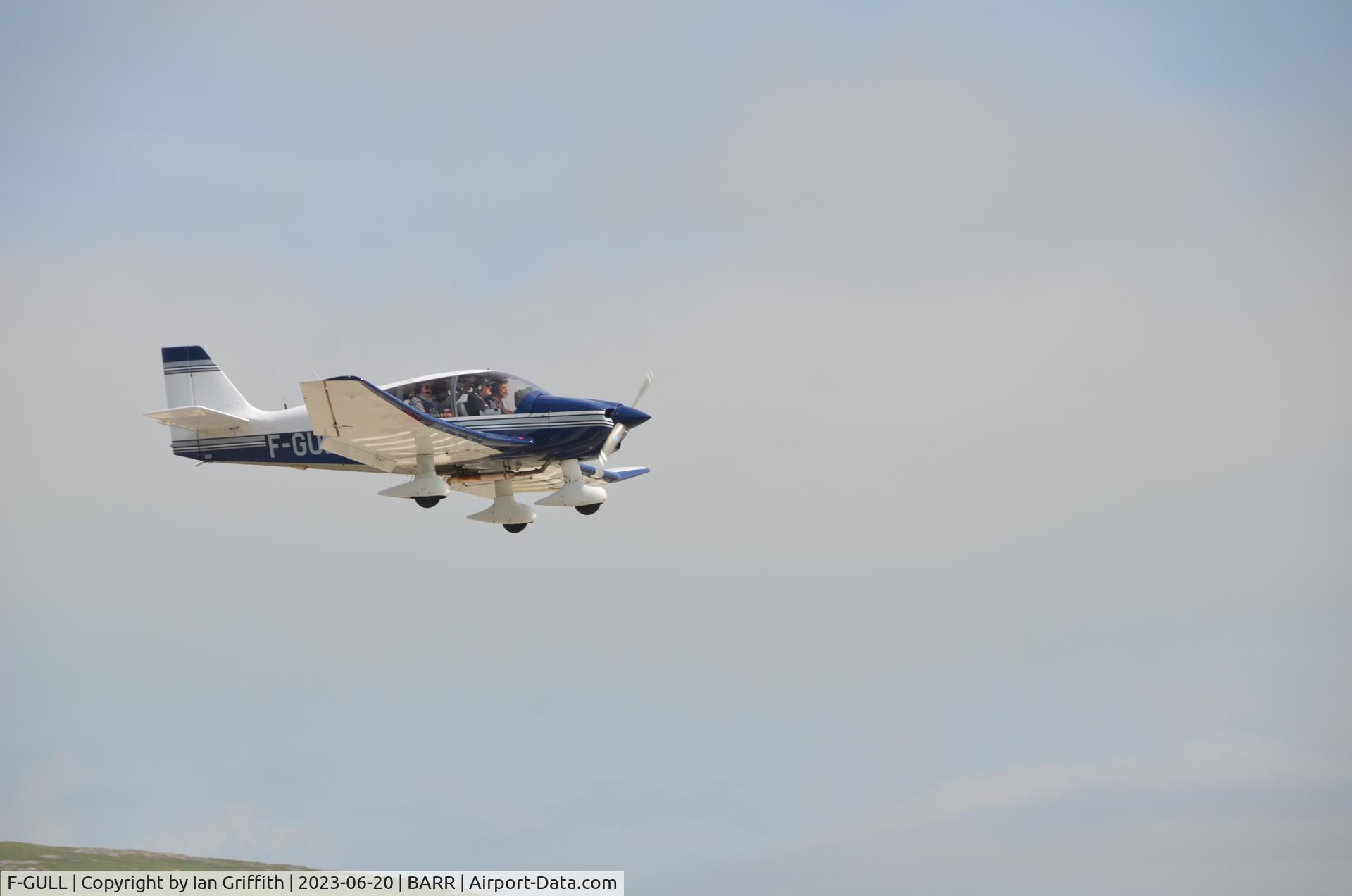 F-GULL, 2016 Robin DR400-180 C/N 2475, Arriving at Barra