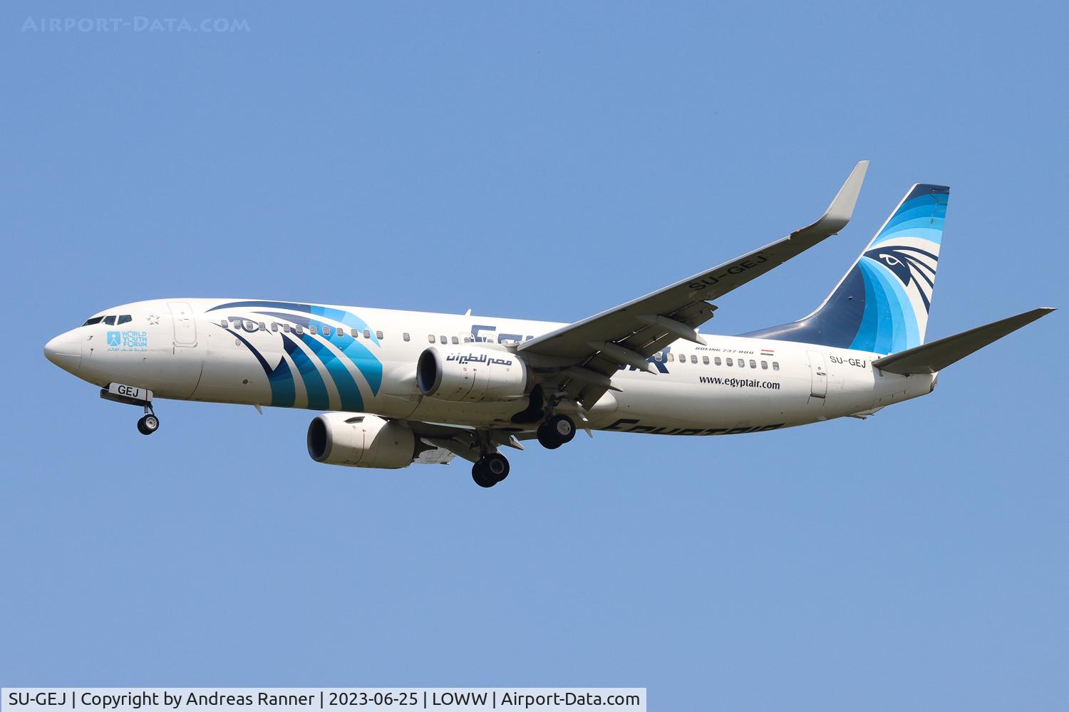 SU-GEJ, 2017 Boeing 737-866 C/N 63802, Egyptair Boeing 737