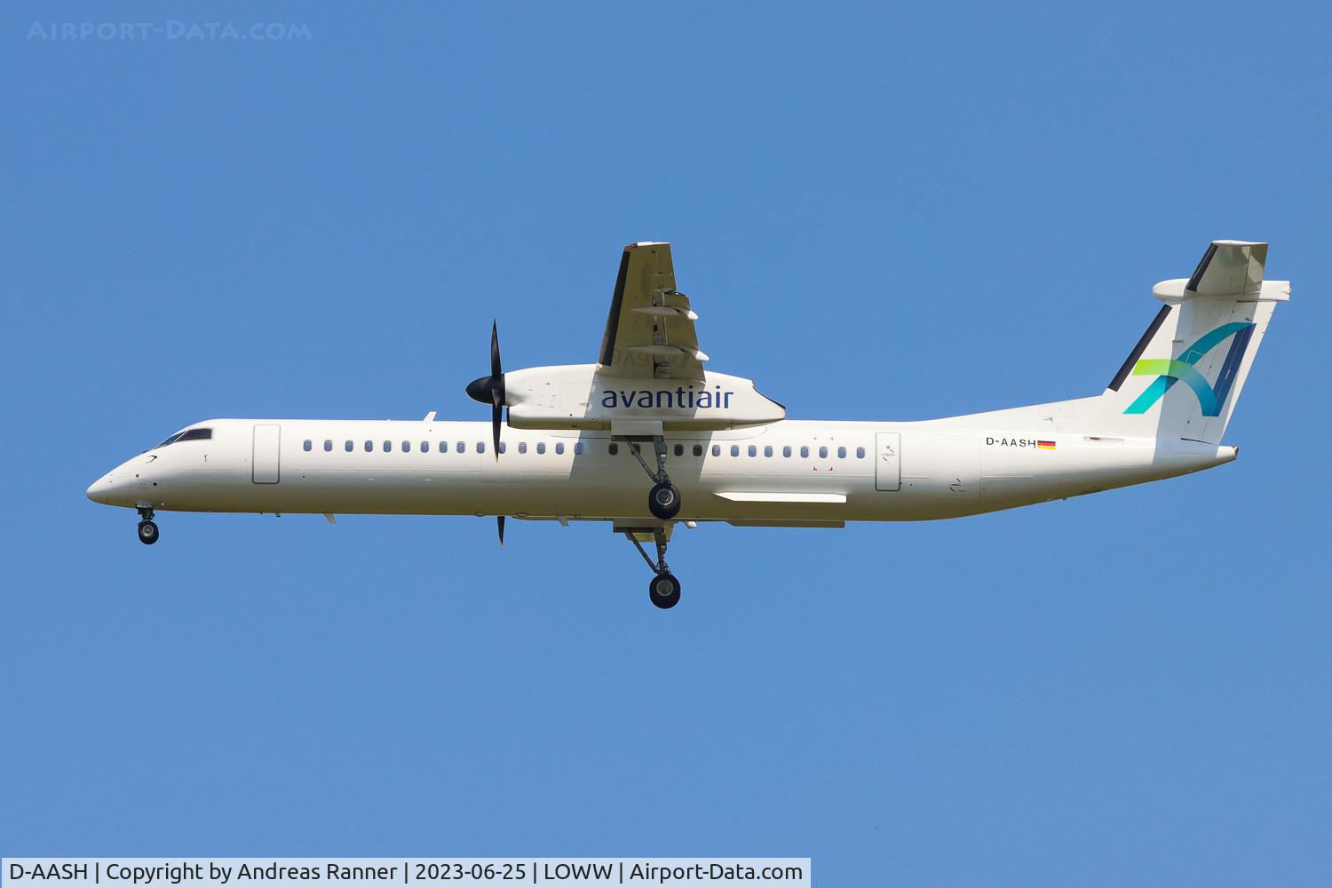 D-AASH, 2008 De Havilland Canada DHC-8-400 Dash 8 C/N 4187, Avantiair DHC-8