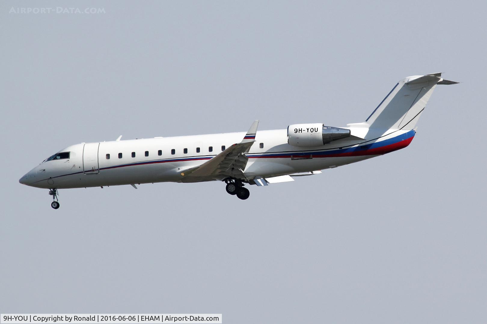 9H-YOU, 2008 Bombardier Challenger 850 (CL-600-2B19) C/N 8085, at spl