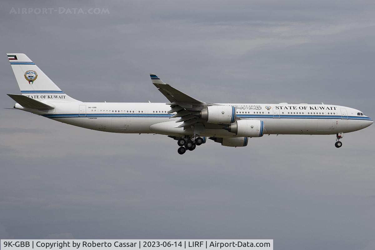 9K-GBB, 2010 Airbus A340-542 C/N 1102, Rome Fiumicino Leonardo da Vinci Airport