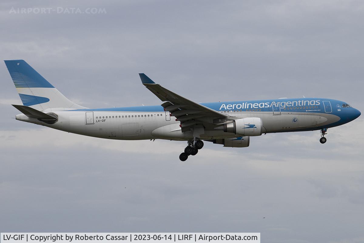 LV-GIF, 2016 Airbus A330-202 C/N 1748, Rome Fiumicino Leonardo da Vinci Airport