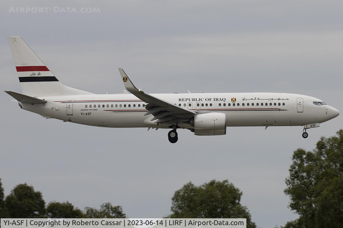YI-ASF, 2013 Boeing 737-81Z C/N 40105, Rome Fiumicino Leonardo da Vinci Airport