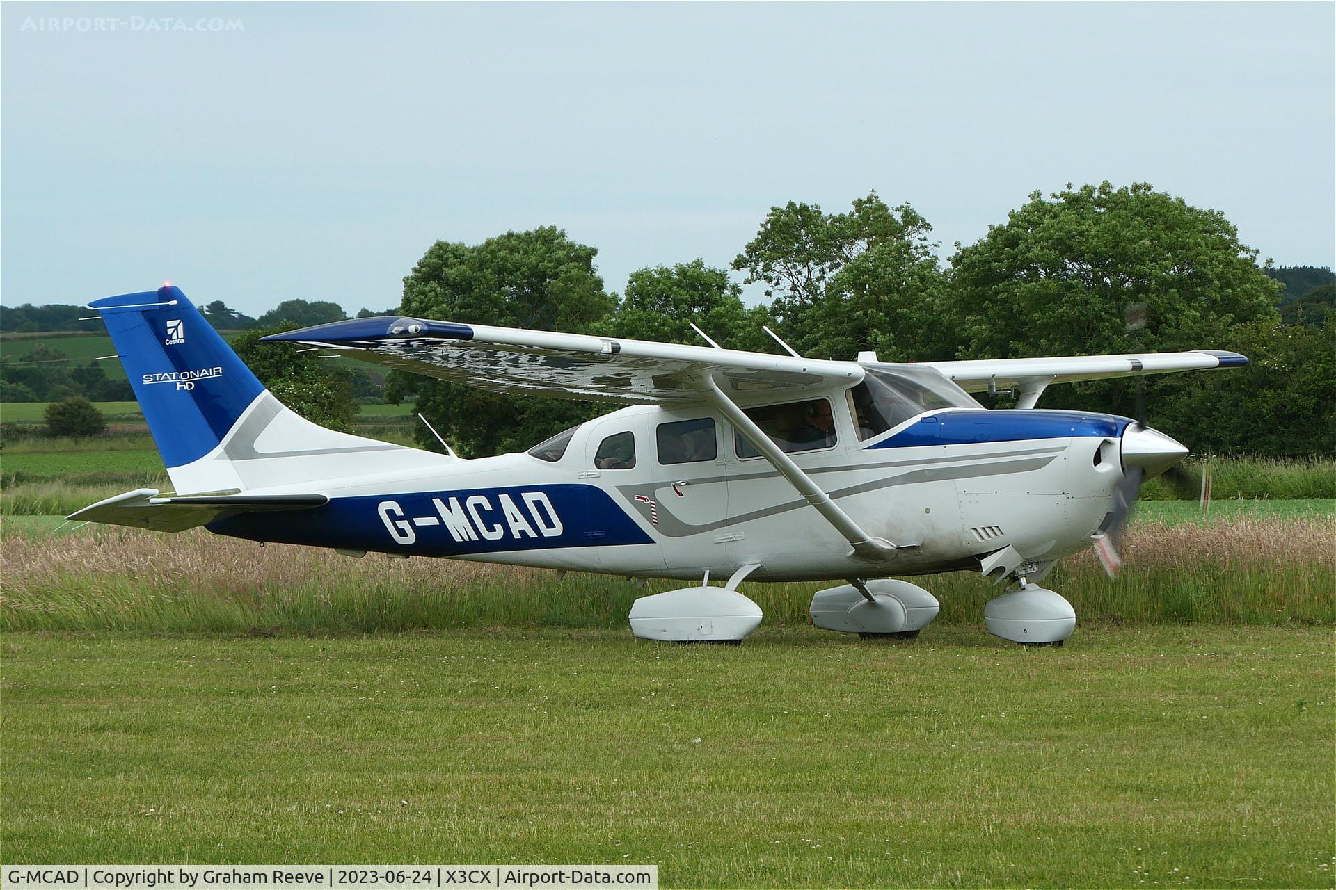 G-MCAD, 2022 Cessna T206H Turbo Stationair Turbo Stationair C/N T206-09715, Just landed at Northrepps.