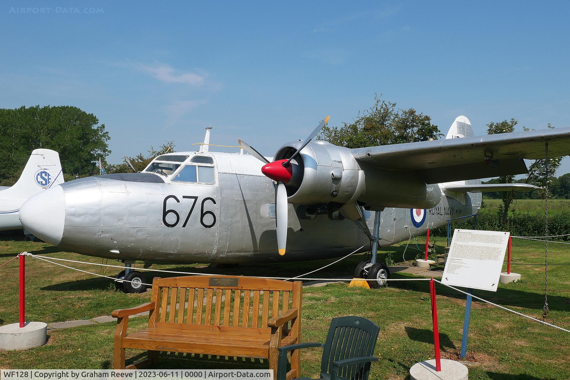WF128, 1952 Percival P-57 Sea Prince T1 C/N P57/26, Preserved at the Norfolk and Suffolk Aviation Museum, Flixton.
