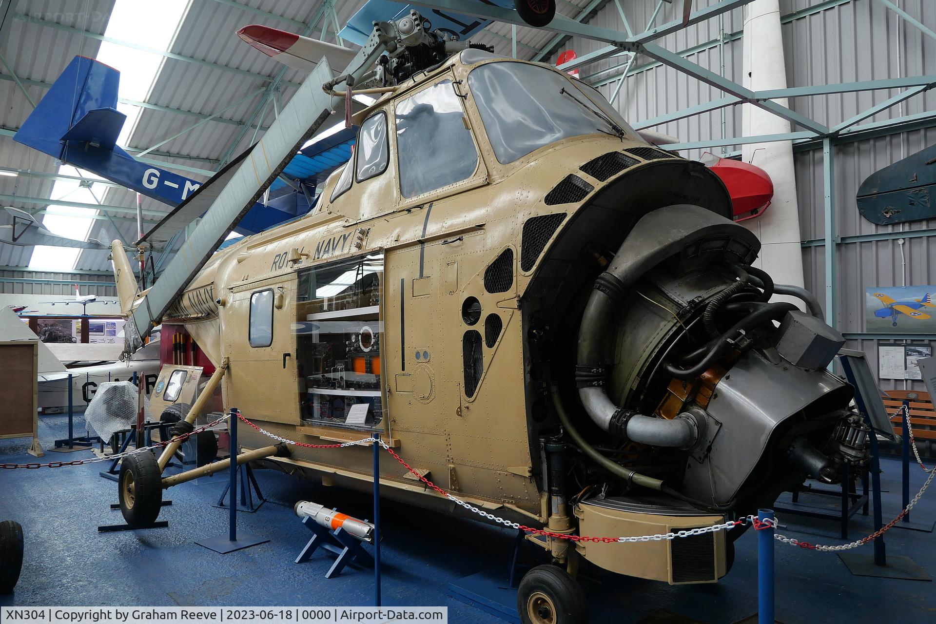 XN304, Westland Whirlwind HAS.7 C/N WA284, Preserved at the Norfolk and Suffolk Aviation Museum, Flixton.