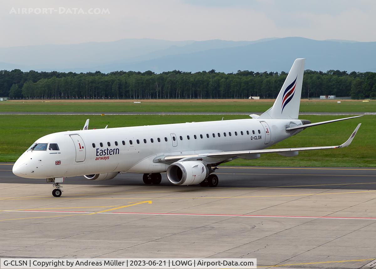 G-CLSN, 2007 Embraer 190LR (ERJ-190-100LR) C/N 19000130, Arrived from London Biggin Hill.