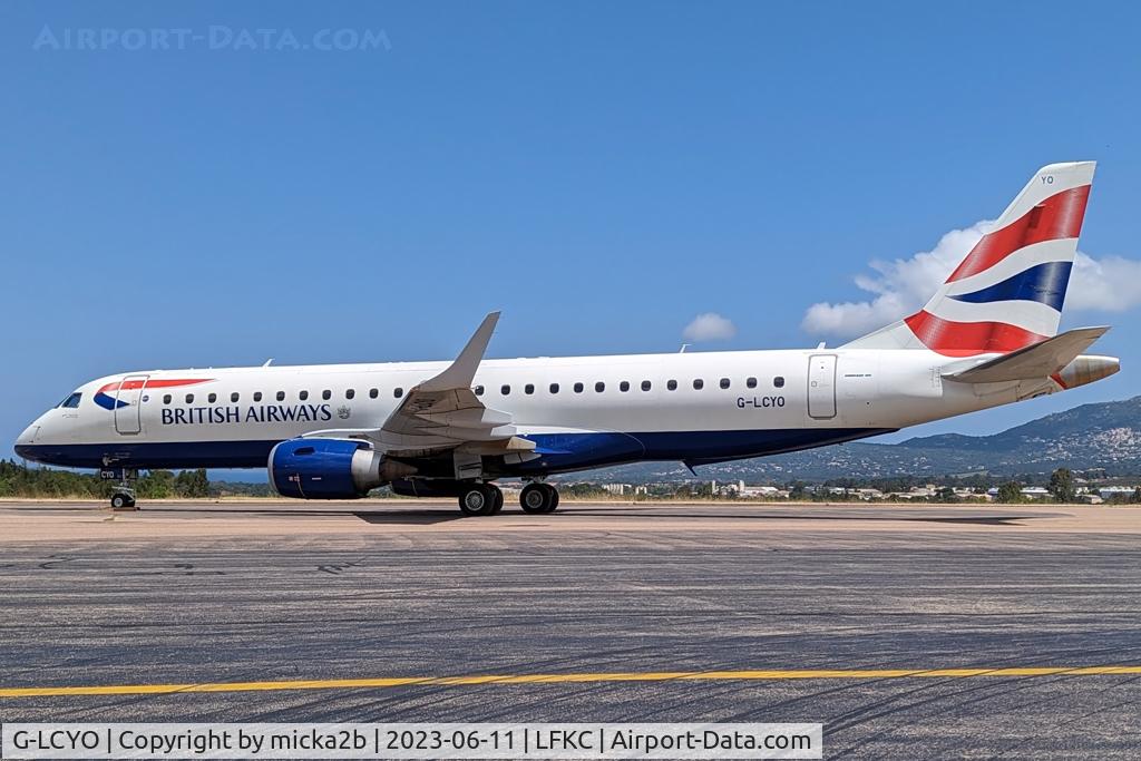 G-LCYO, 2011 Embraer 190SR (ERJ-190-100SR) C/N 19000430, Parked