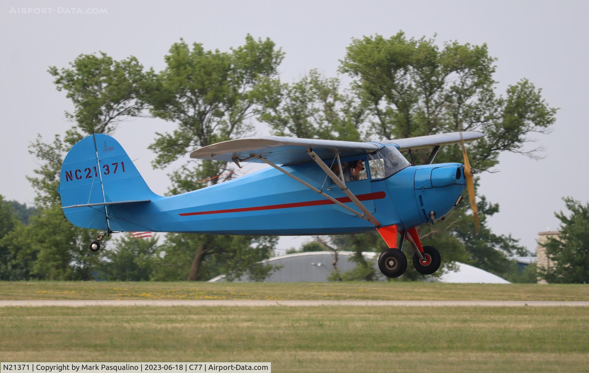 N21371, 1938 Aeronca 65-CA Super Chief C/N C1808, Aeronca 65-CA