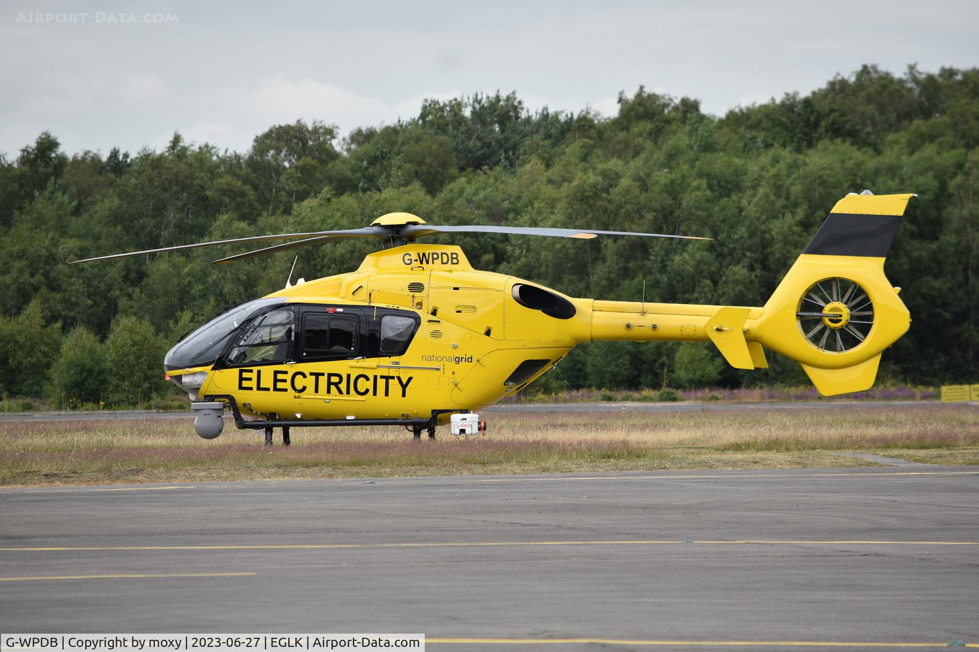 G-WPDB, 1999 Eurocopter EC-135P-1 C/N 0112, Eurocopter EC-135P-1 of the National Grid at BLackbushe. Ex D-HAIT