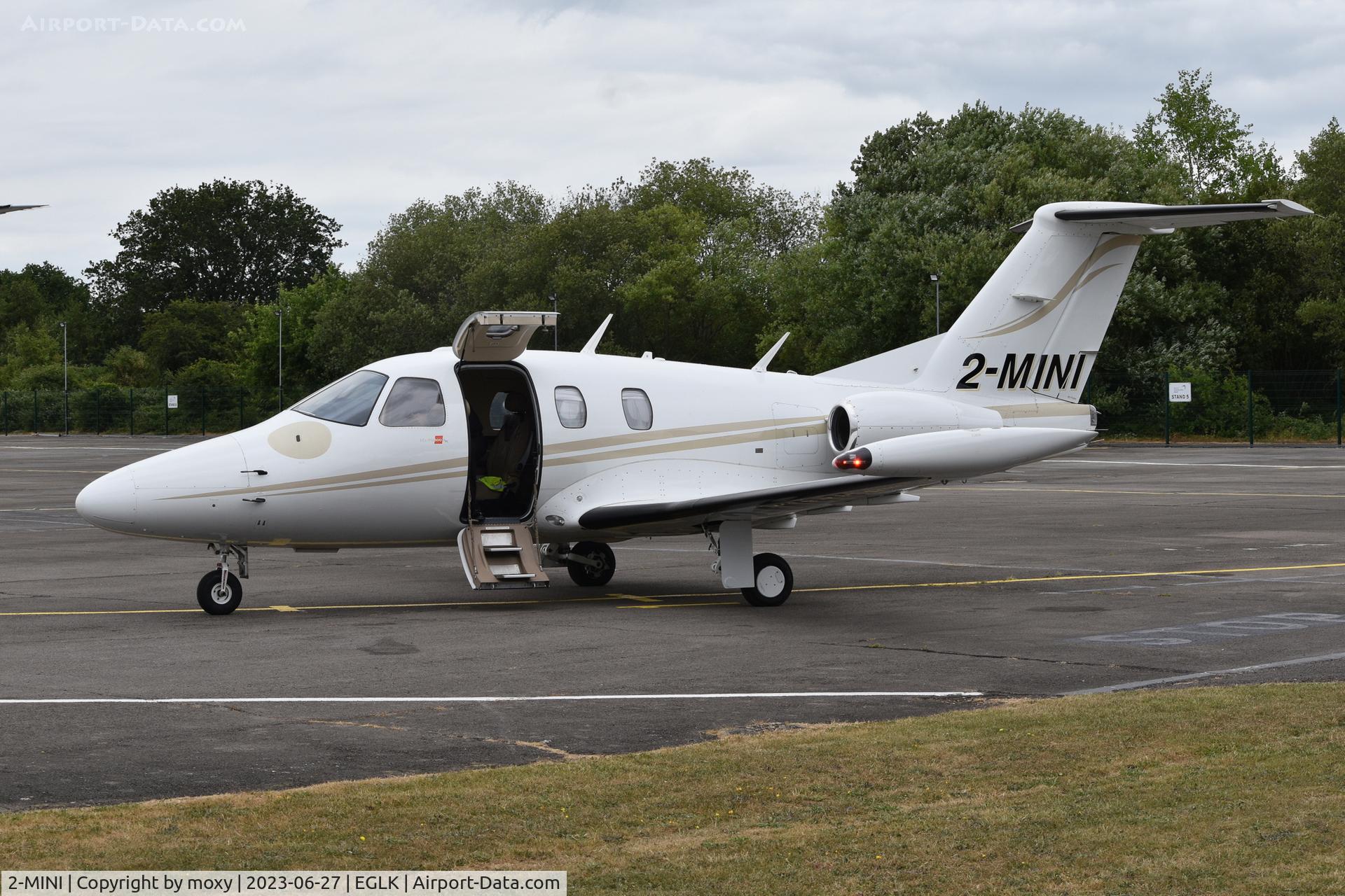 2-MINI, 2008 Eclipse Aviation Corp EA500 C/N 000198, Channel Jets Eclipse Aviation Corp EA500 at Blackbushe awaiting passengers to take to Guernsey, EGJB.