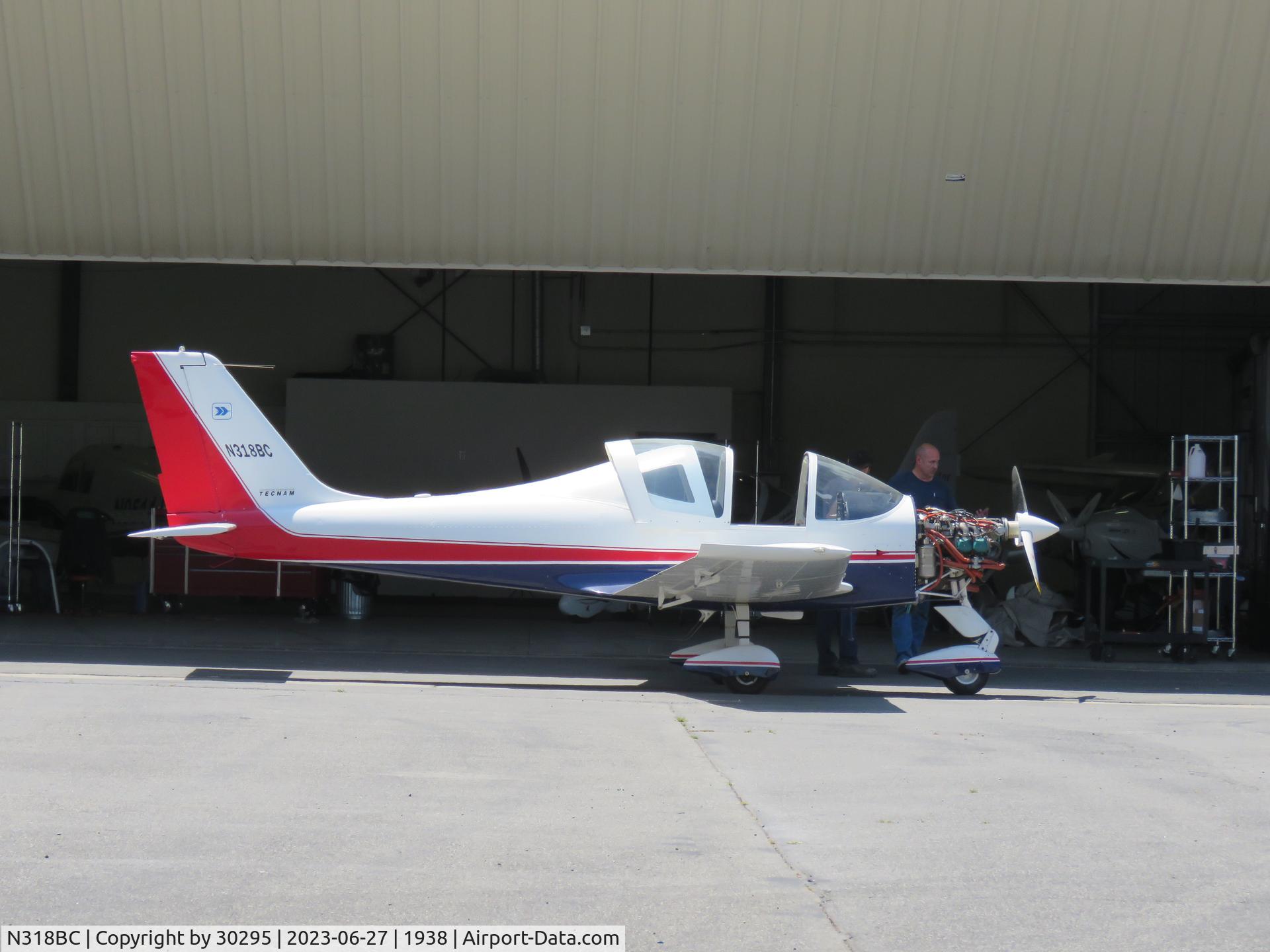 N318BC, 2005 Tecnam P-2002 Sierra C/N 125, Getting ready to check the engine