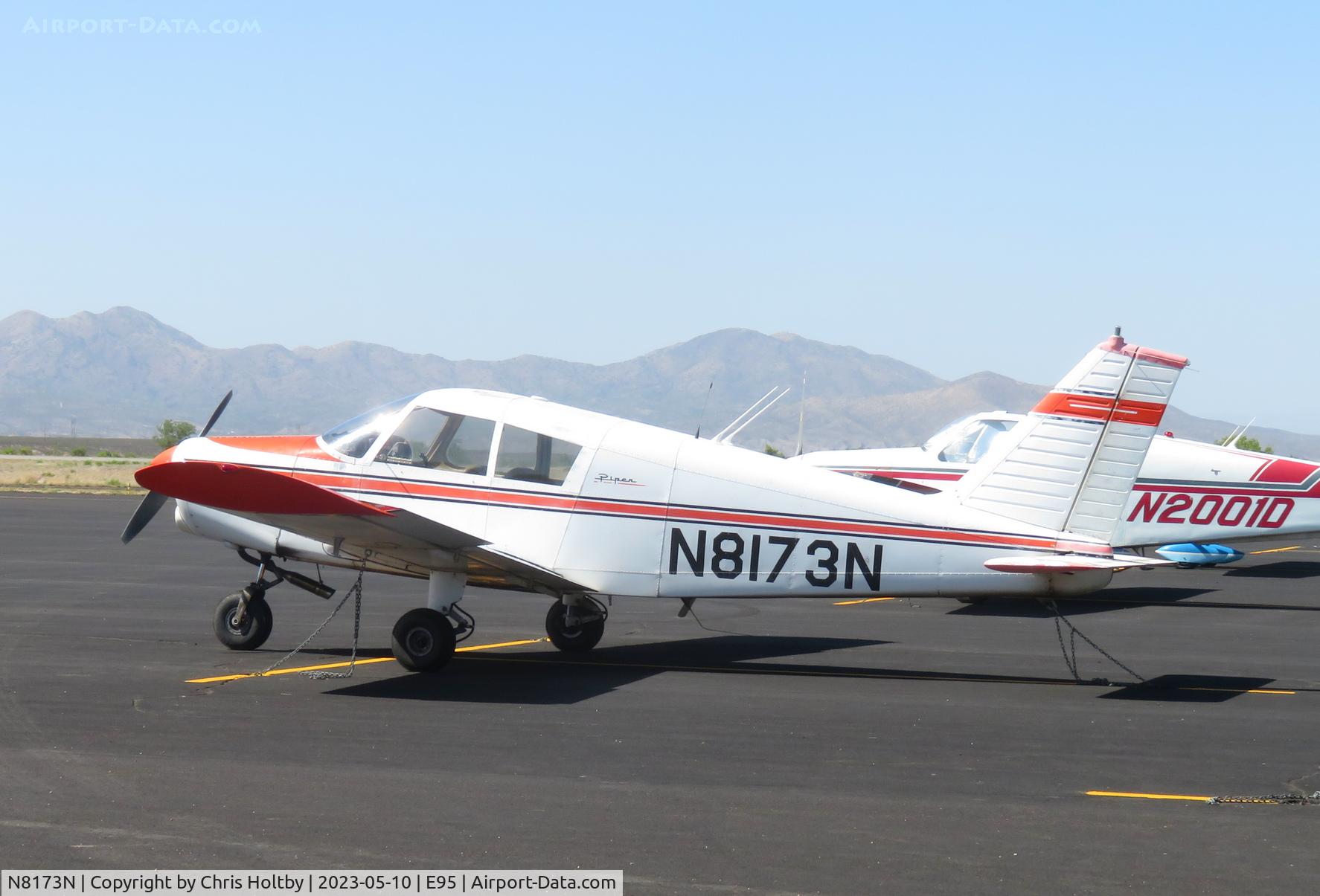 N8173N, 1968 Piper PA-28-140 C/N 28-25369, Parked at its base Benson Municipal Airport, Arizona