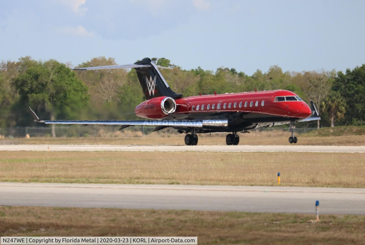 N247WE, 2007 Bombardier BD-700-1A11 Global 5000 C/N 9245, ORL zx