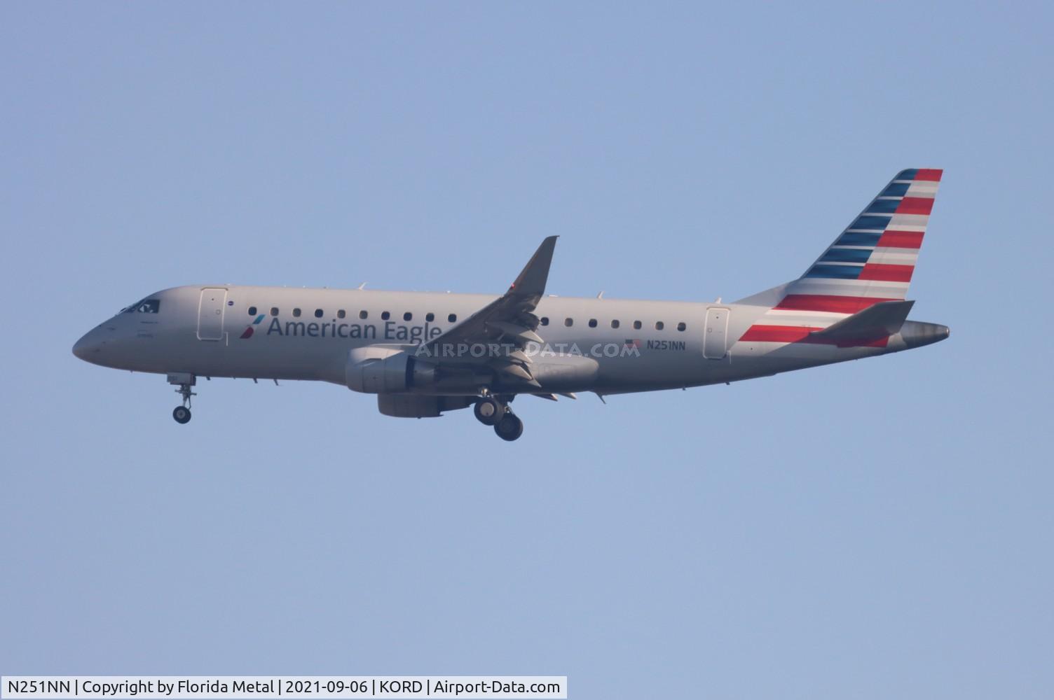 N251NN, 2017 Embraer 175LR (ERJ-170-200LR) C/N 17000641, Envoy/Eagle E175 zx ORD 27C
