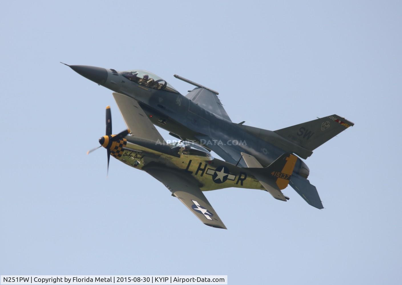 N251PW, 1944 North American P-51D Mustang C/N 122-31945, 2 ship heritage flight zx