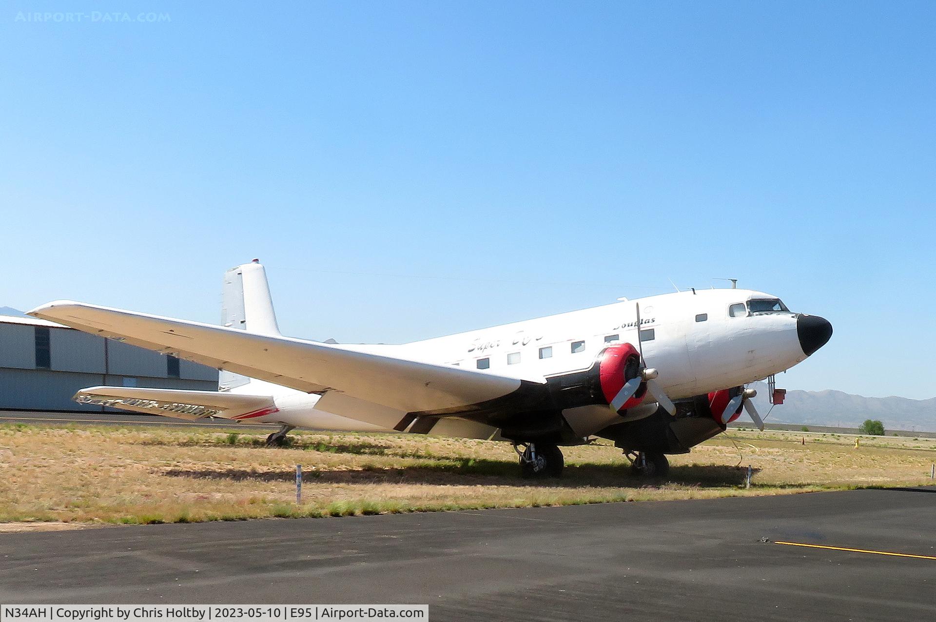 N34AH, 1952 Douglas Super R4D-8 (C-117D) C/N 43360, Parked & neglected at Benson Municipal Airport & slowly deteriorating.