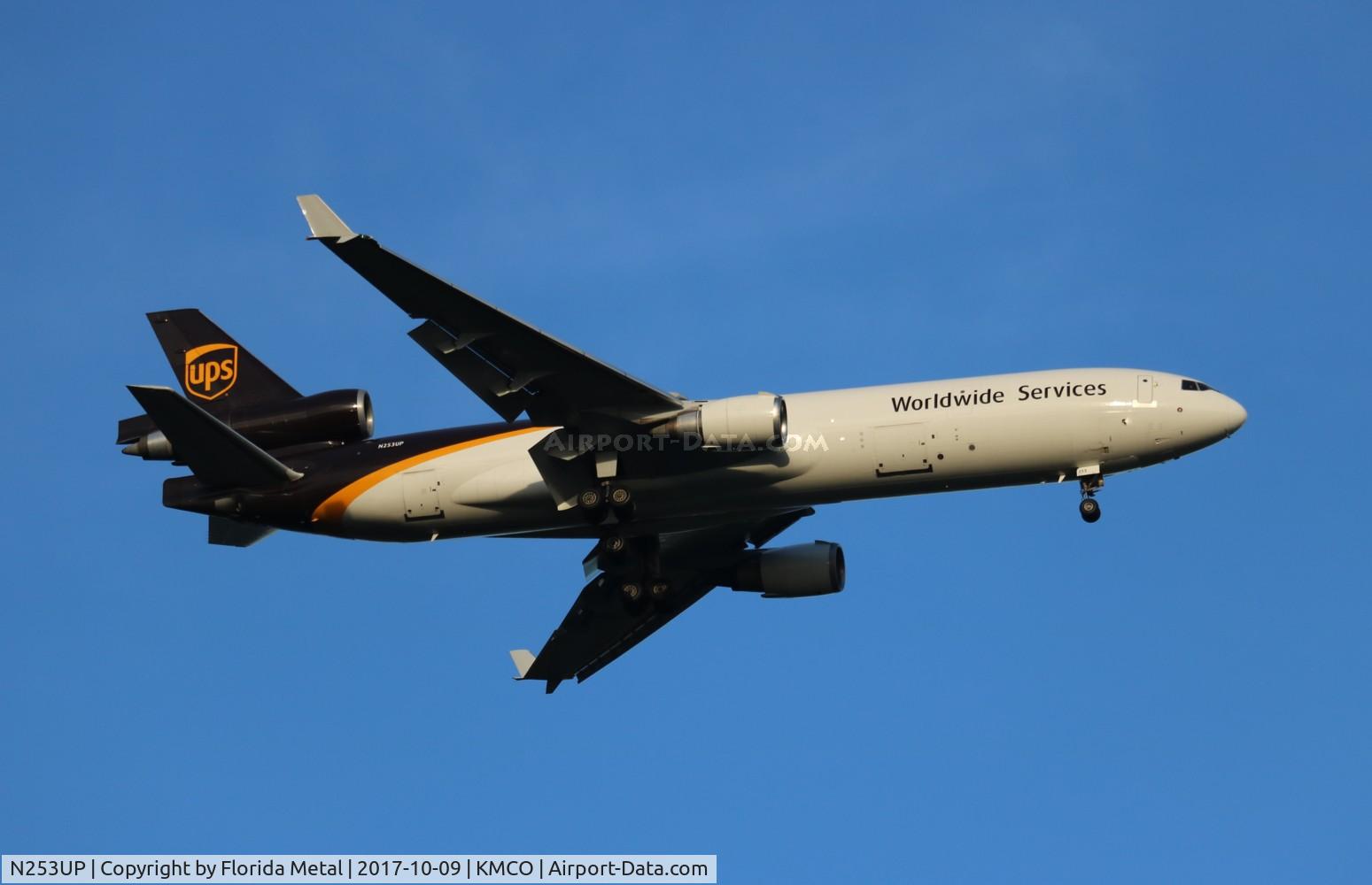 N253UP, McDonnell Douglas MD-11F C/N 48439, UPS MD-11 zx SDF-MCO 18R
