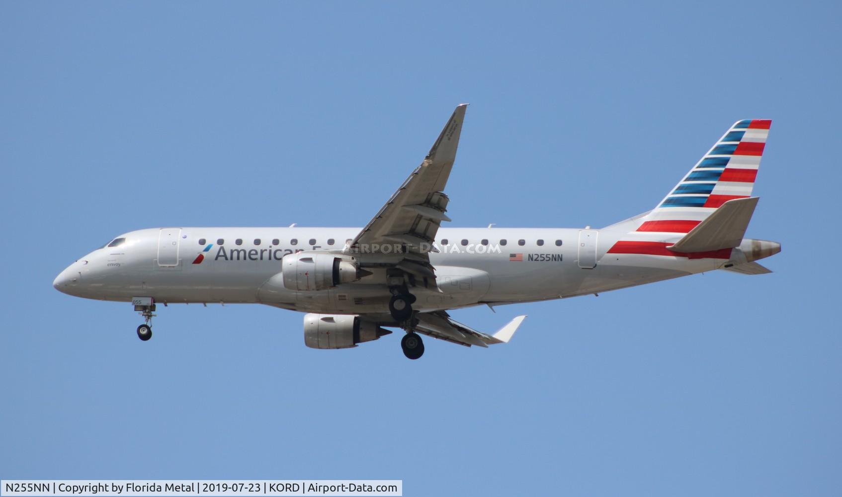 N255NN, 2017 Embraer 175LR (ERJ-170-200LR) C/N 17000664, Envoy/Eagle E175 zx ORD 28C