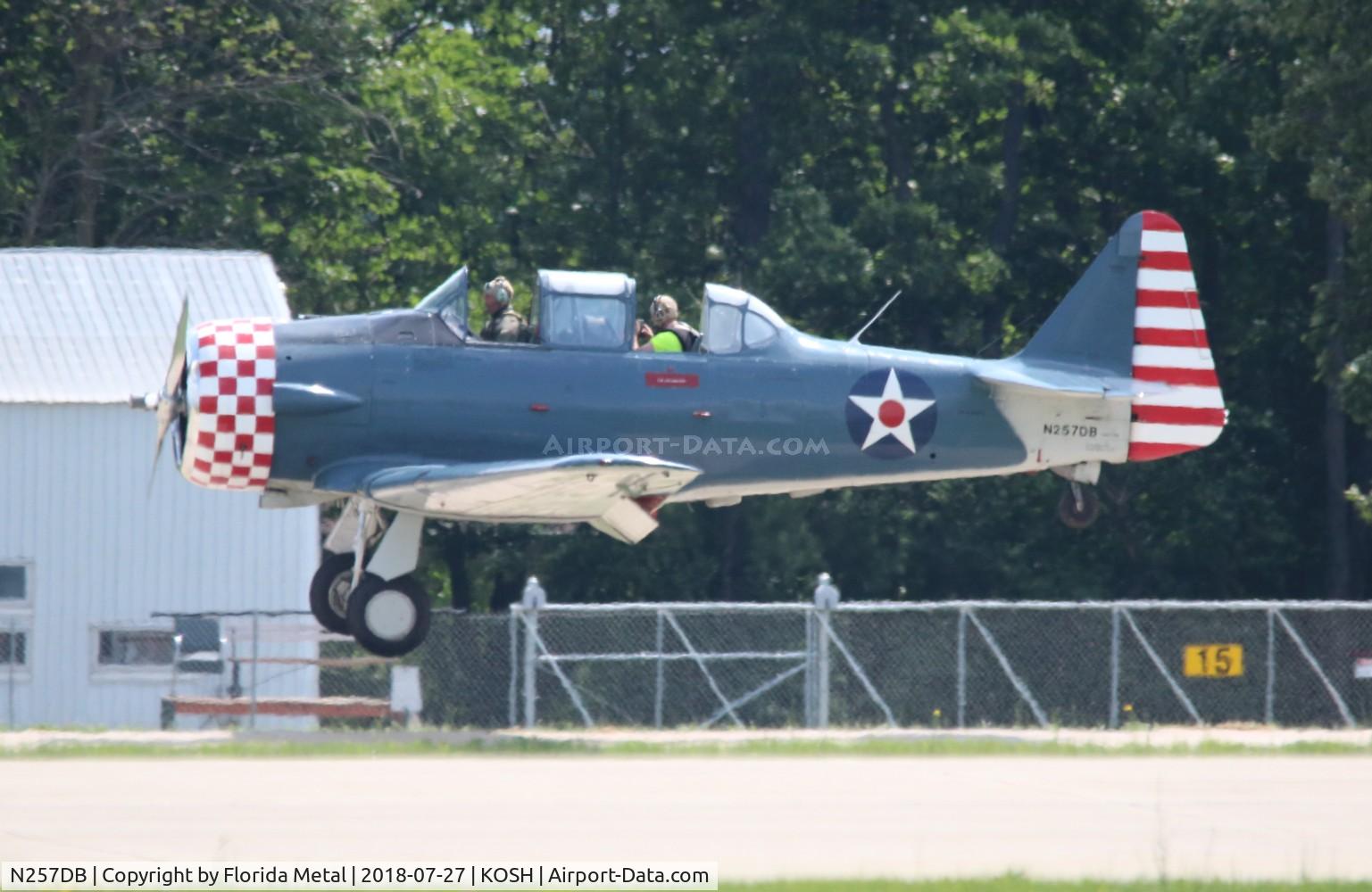 N257DB, 1952 North American T-6G Texan C/N 182-600, T-6 zx OSH 18