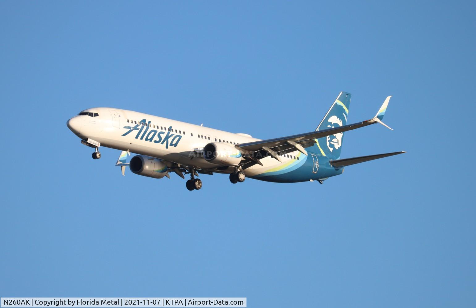 N260AK, 2016 Boeing 737-990/ER C/N 36349, ASA 739 zx SEA-TPA