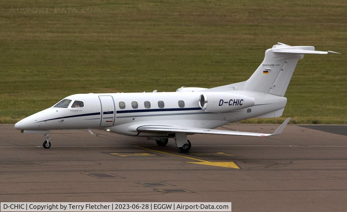 D-CHIC, 2012 Embraer EMB-505 Phenom 300 C/N 50500096, At Luton Airport