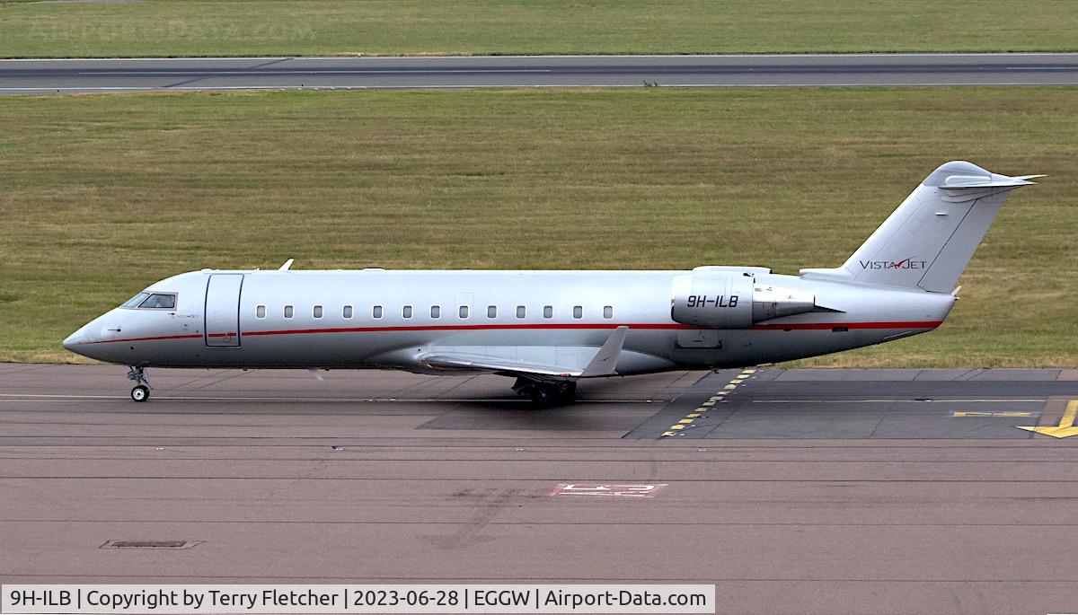 9H-ILB, 2010 Bombardier Challenger 850 (CL-600-2B19) C/N 8107, At Luton Airport