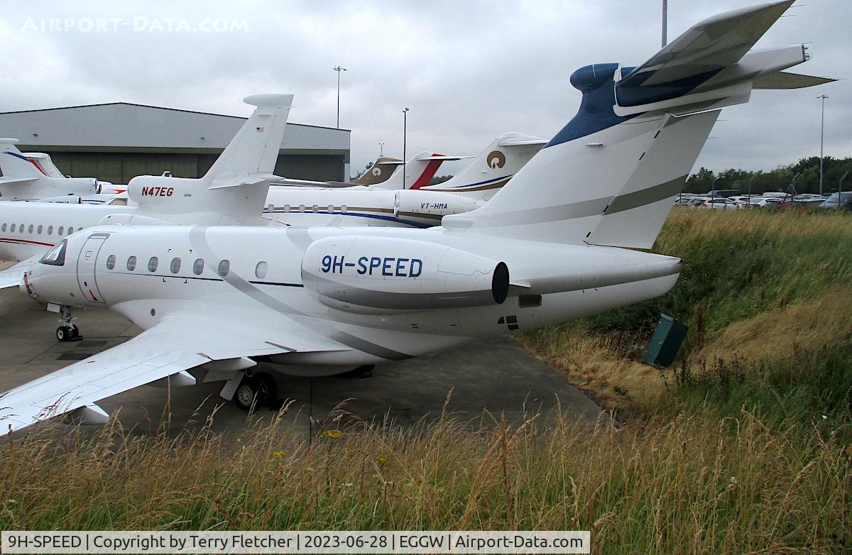 9H-SPEED, Embraer EMB-550 Praetor 600 C/N 55020163, At Luton Airport