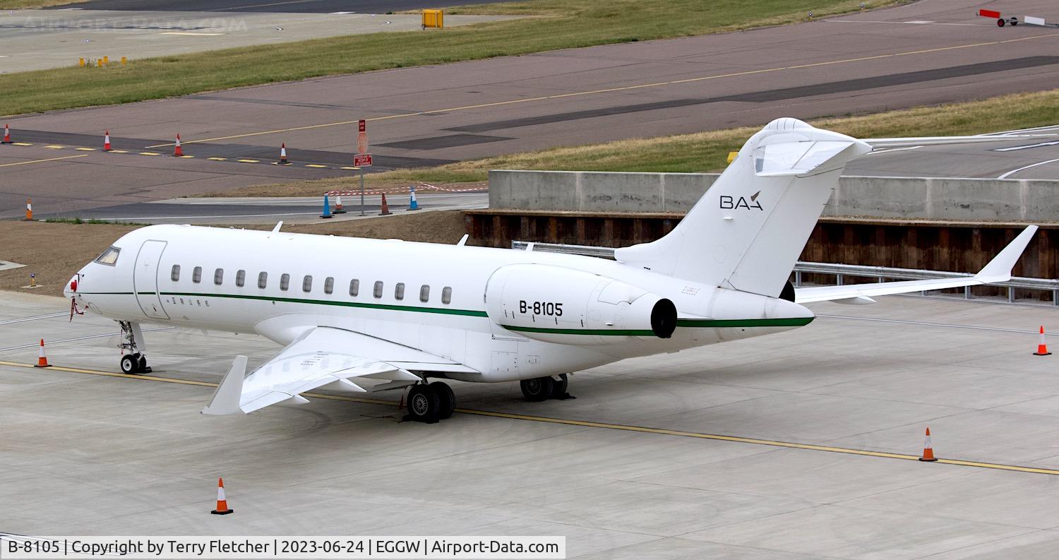 B-8105, Bombardier BD-700-1A10 Global 6000 C/N 9510, At Luton Airport