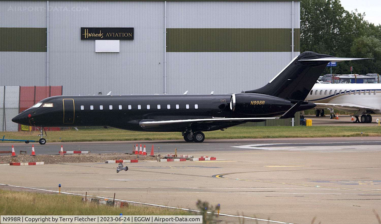 N998R, 2008 Bombardier BD-700-1A10 Global Express C/N 9294, At Luton Airport