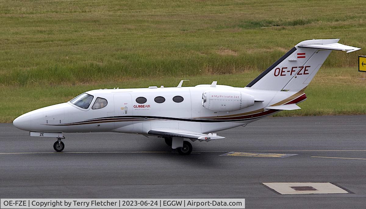 OE-FZE, 2009 Cessna 510 Citation Mustang Citation Mustang C/N 510-0217, At Luton Airport