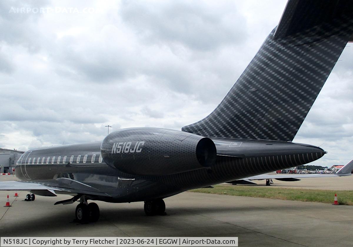 N518JC, 2004 Bombardier BD-700-1A10 Global Express C/N 9133, At Luton Airport