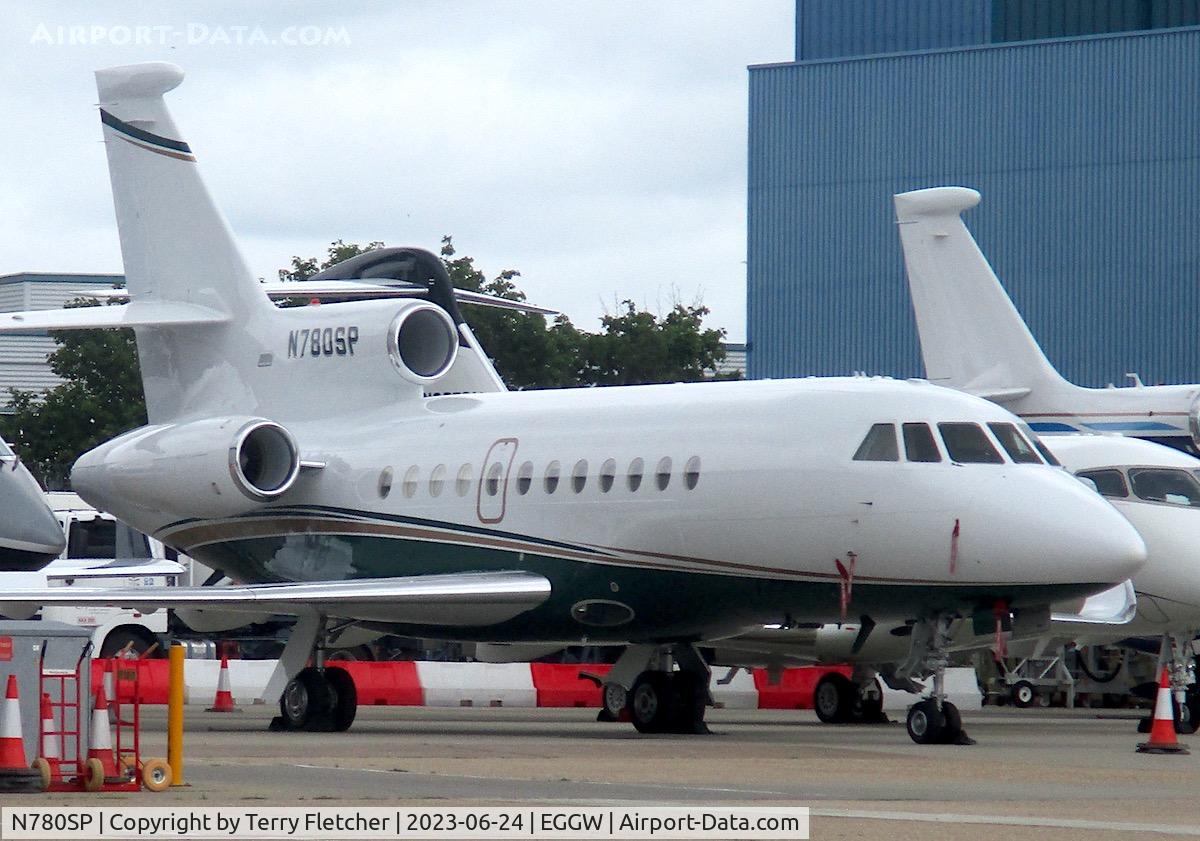 N780SP, 1991 Dassault Falcon 900 C/N 93, At Luton Airport