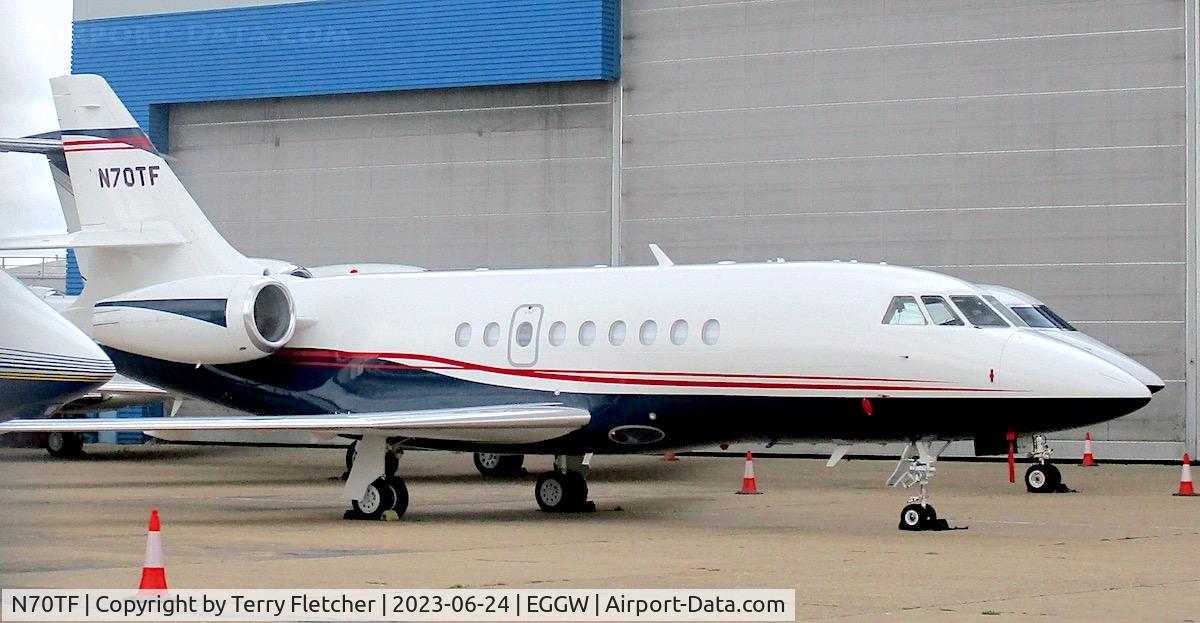 N70TF, 2014 Dassault Falcon 2000LXS C/N 272, At Luton Airport
