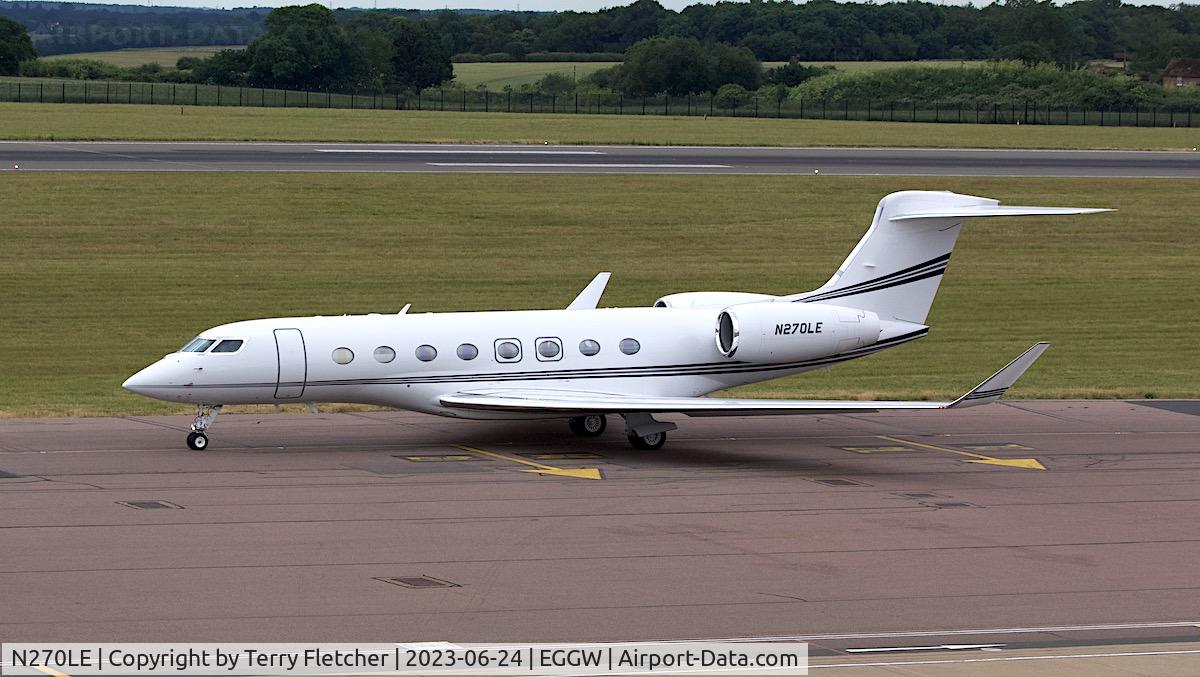 N270LE, 2015 Gulfstream Aerospace G650 (G-VI) C/N 6164, At Luton Airport