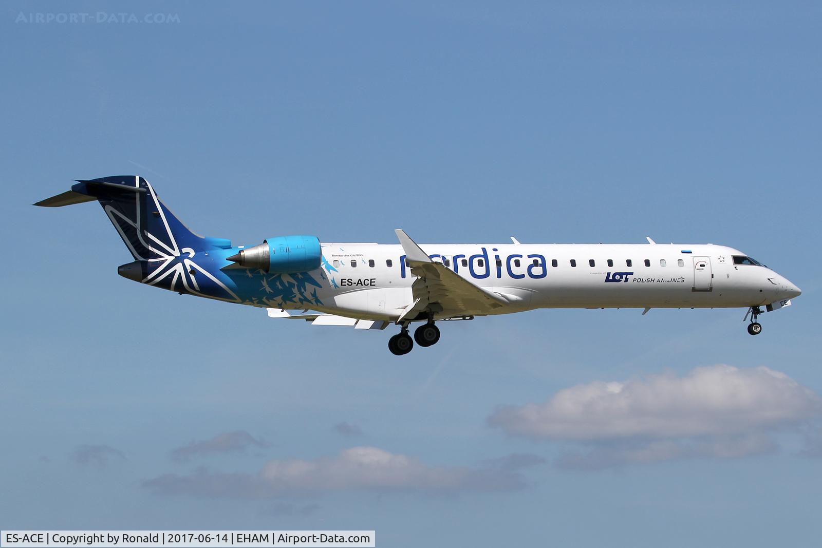 ES-ACE, 2003 Canadair CRJ-700 (CL-600-2C10) Regional Jet C/N 10083, at spl