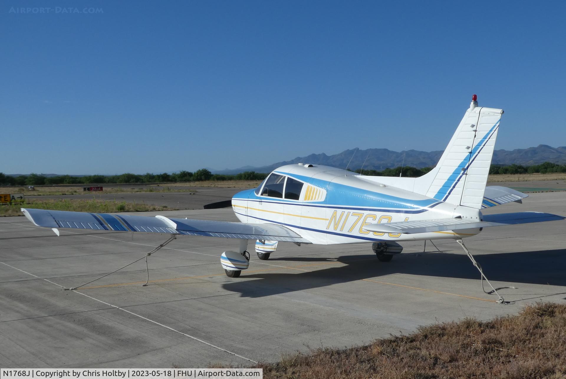 N1768J, 1968 Piper PA-28-140 C/N 28-24189, Parked at Sierra Vista Municipal Airport, Arizona