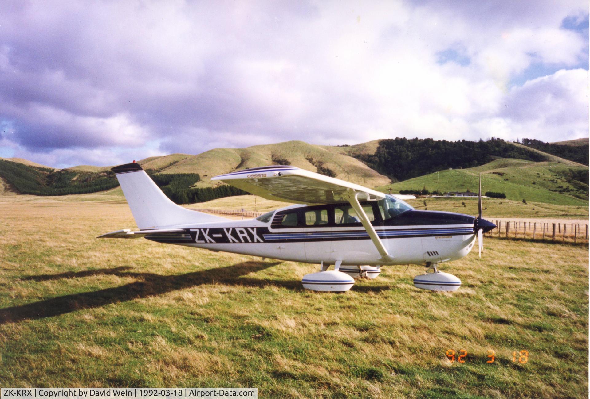 ZK-KRX, 1977 Cessna C206 C/N 04002, Photographed at Lochinver Station, by Taupo, New Zealand