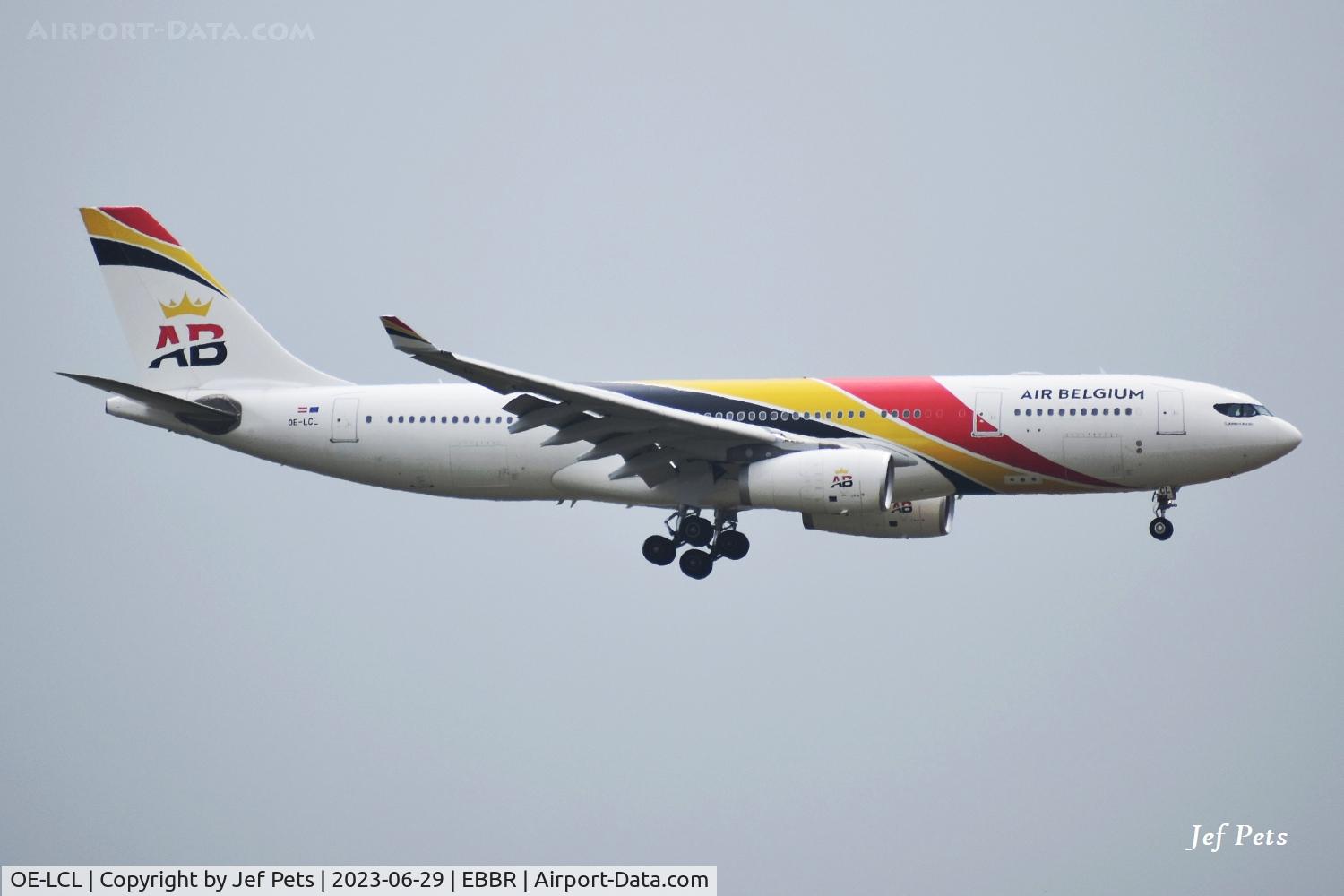OE-LCL, 2014 Airbus A330-200 C/N 1521, Landing at Brussels Airport.