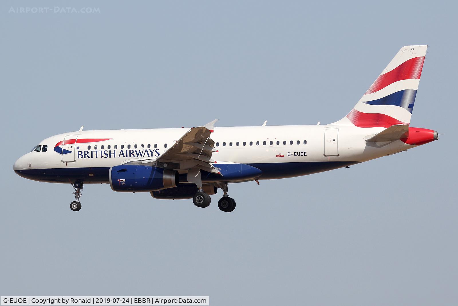 G-EUOE, 2001 Airbus A319-131 C/N 1574, at bru