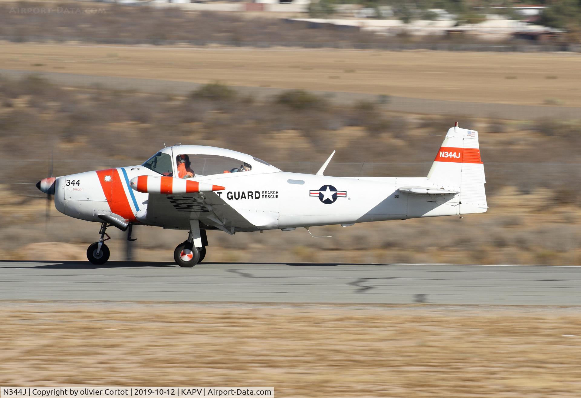 N344J, 1947 North American Navion (NA-145) C/N NAV4-196, Apple valley airshow 2019
