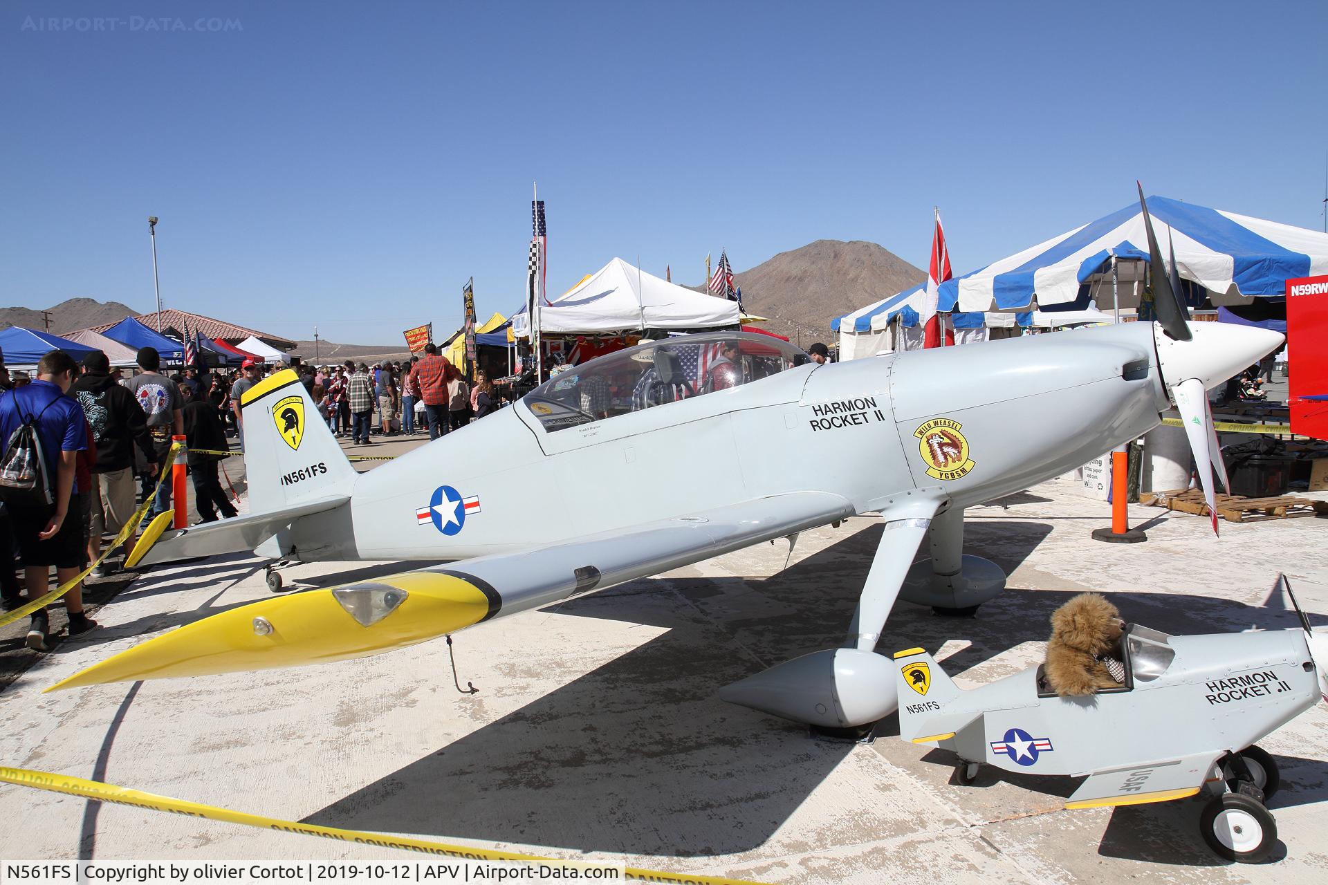 N561FS, 2001 Harmon Rocket II C/N 2250, Apple valley airshow 2019