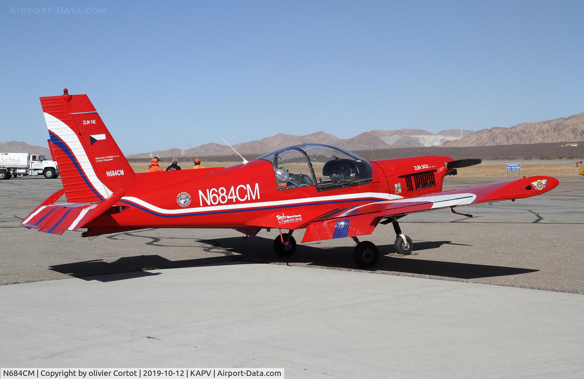 N684CM, 1980 Zlin Z-142C C/N 0218, Apple valley airshow 2019