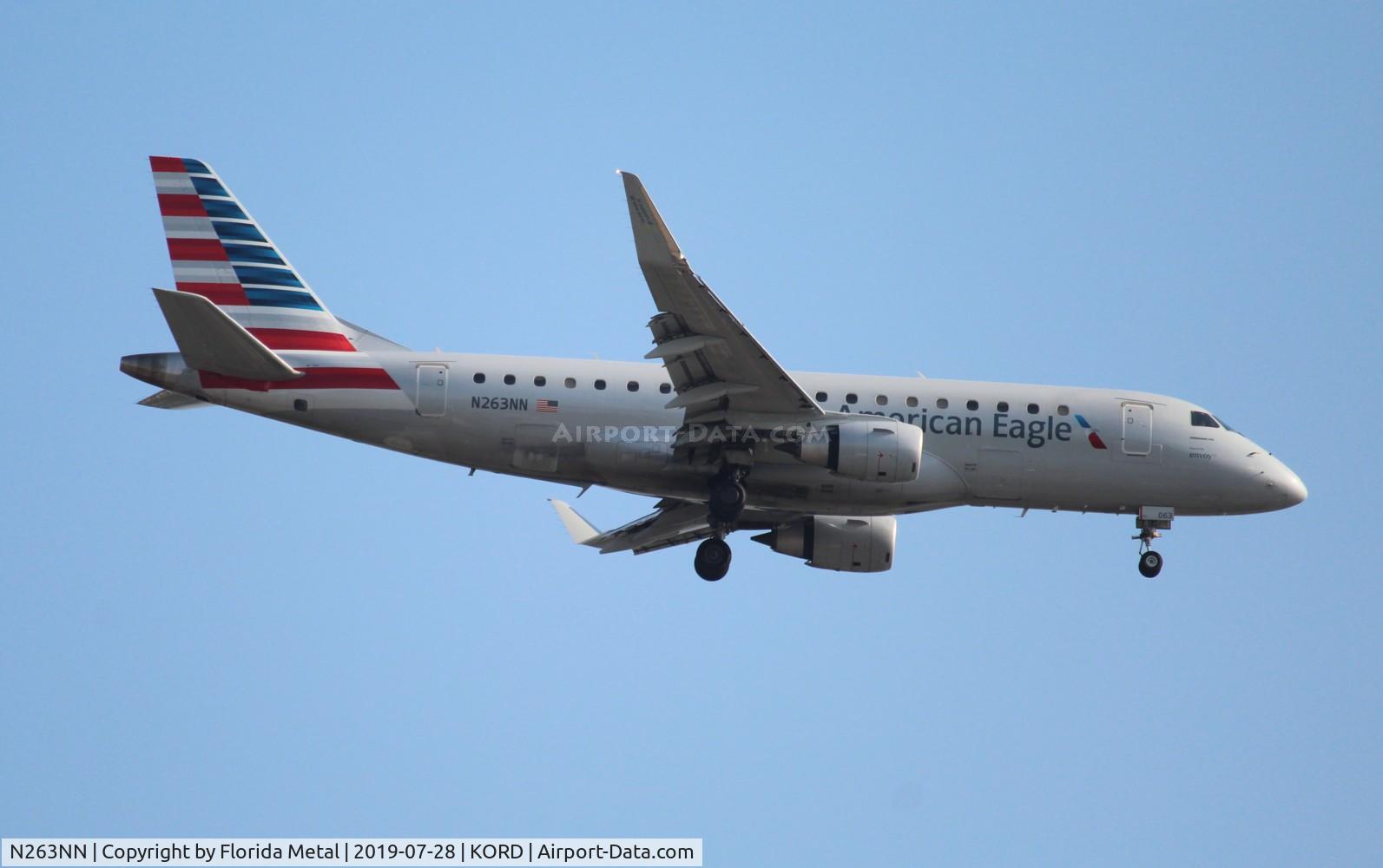 N263NN, 2017 Embraer 175LR (ERJ-170-200LR) C/N 17000703, Envoy/Eagle E175 zx ORD 28C