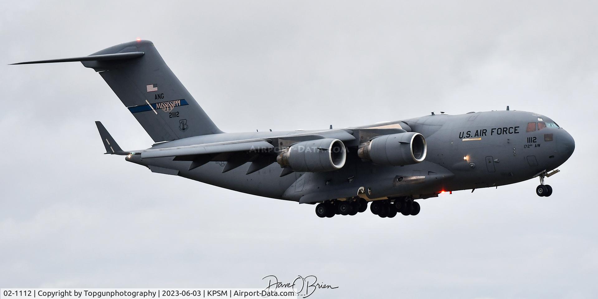02-1112, 2002 Boeing C-17A Globemaster III C/N P-112, REACH409