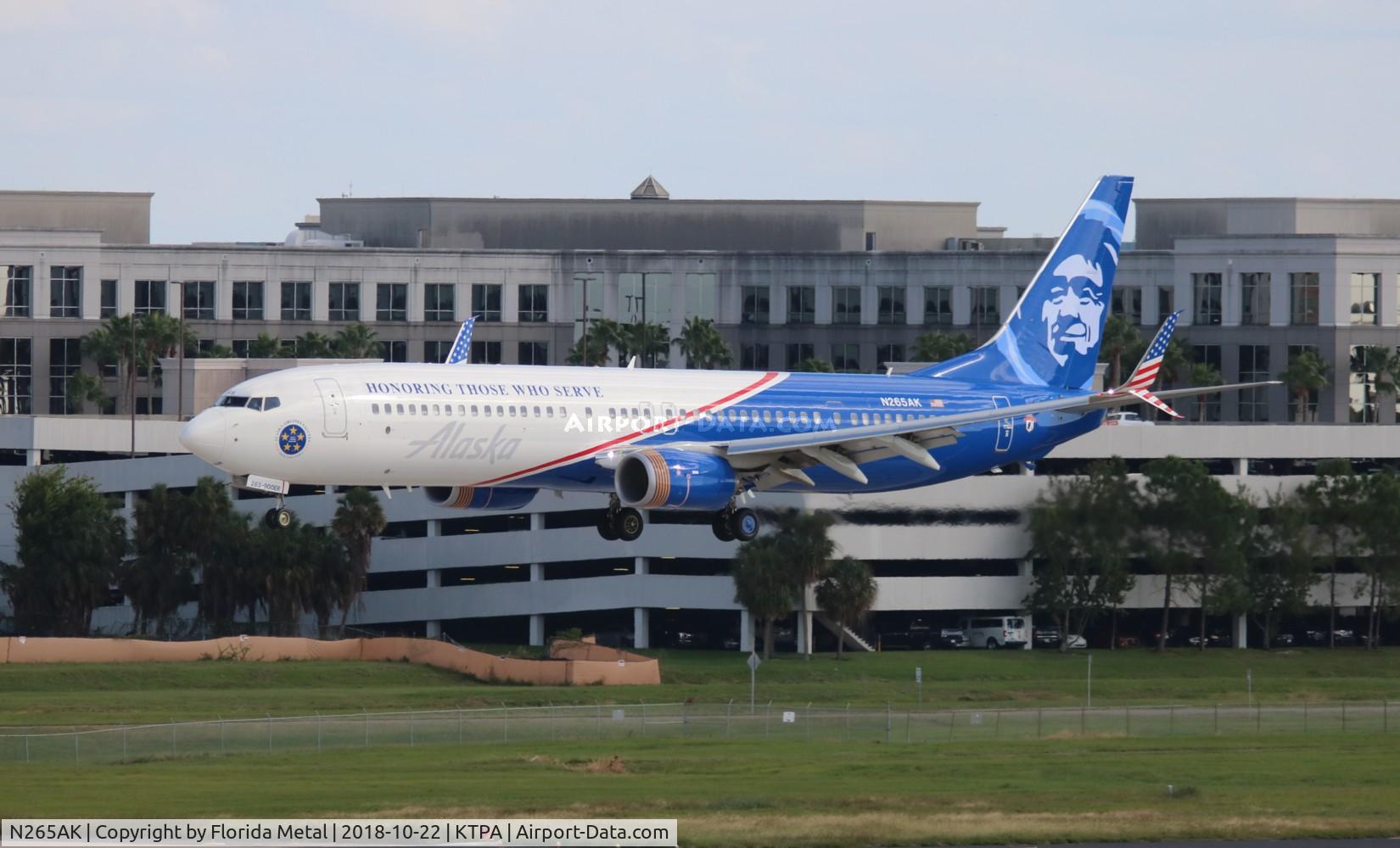 N265AK, 2016 Boeing 737-990/ER C/N 62682, ASA 739 Honoring Those Who Serve zx SEA-TPA