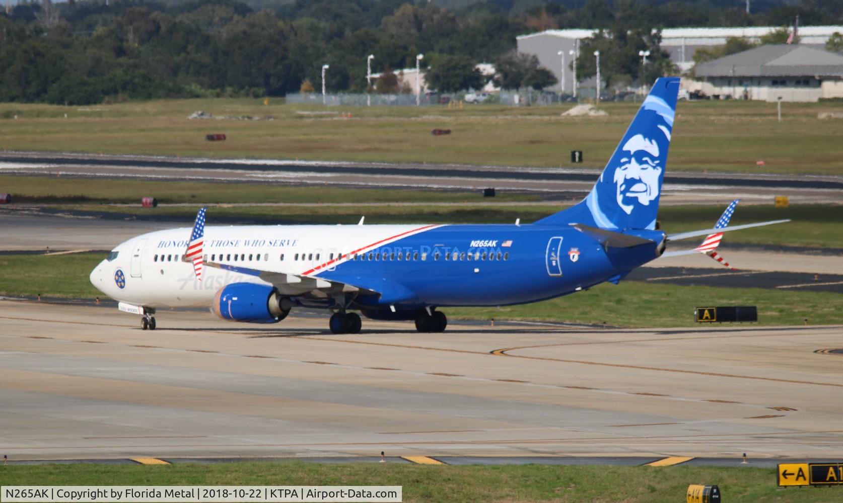 N265AK, 2016 Boeing 737-990/ER C/N 62682, ASA 739 Honoring Those Who Serve zx TPA