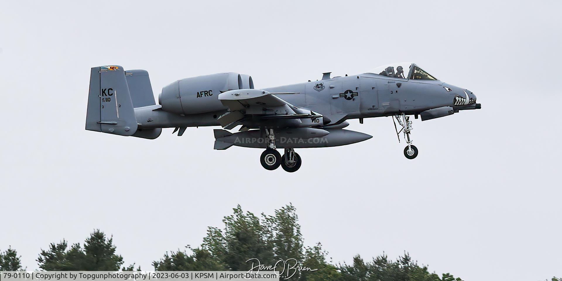 79-0110, 1979 Fairchild Republic A-10C Thunderbolt II C/N A10-0374, TREND12 follows flight leader in