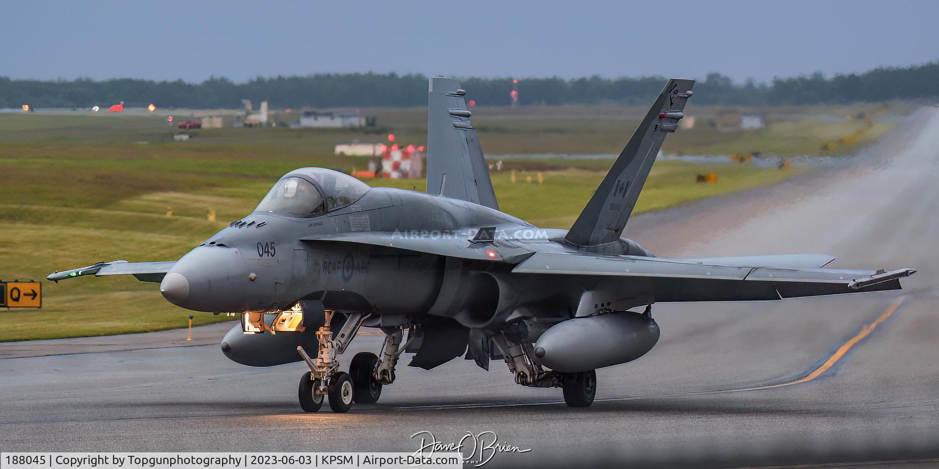 188045, McDonnell Douglas CF-188 Hornet C/N 722/AF45, Was super cool, the pilot asked for a VFR departure so he could come back around for us photographers who were waiting for him.
