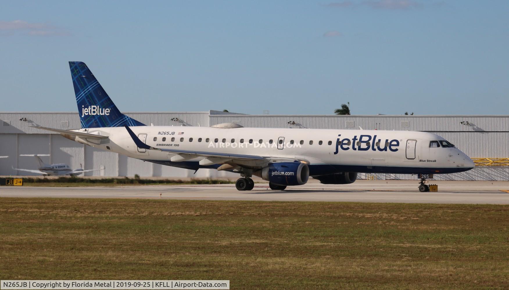 N265JB, 2006 Embraer ERJ-190-100 IGW 190AR C/N 19000049, JBU E190 zx FLL 10R